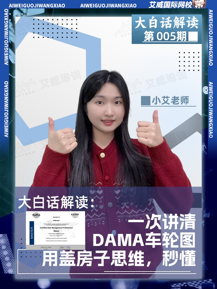 大白話解讀:一次講清DAMA車輪圖用蓋房子思維，秒懂!